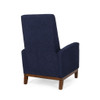 Wide Hand Manual Club Recliner - Navy Blue