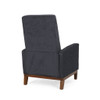 Wide Hand Manual Club Recliner - Charcoal