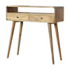 Curved Console Table - Oak