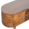Rounded Entertainment Unit - Chestnut