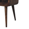 Mini Curved ed Nightstand - Brown Gray