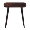 Mini Dressing Table With Foldable Mirror - Walnut