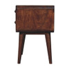 Curved Nightstand - Walnut