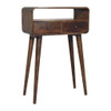 Mini Curved Console, 2 Drawer - Natural