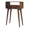Mini Curved Console, 2 Drawer - Natural