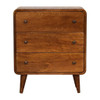 Mini Curved Chest - Chestnut