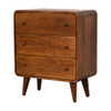 Mini Curved Chest - Chestnut