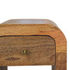 Darcy - Mini Nightstand With Curved Edges - Beige