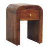 Darcy - Mini Nightstand With Curved Edges - Brown