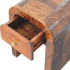 Darcy - Mini Nightstand With Curved Edges - Brown