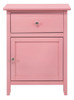 Chic Transitional Nightstand - Pink