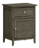 Chic Transitional Nightstand - Gray