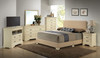 Queen Bed For Relaxed Spaces Casual - Beige
