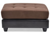 Stylish Contemporary Ottoman - Chocolate