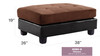 Stylish Contemporary Ottoman - Chocolate