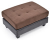 Stylish Contemporary Ottoman - Chocolate