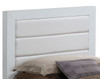 Twin Bed Contemporary - Elegant White