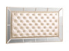 King Bed Stylish Contemporary - Off White