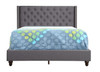 Full Upholstered Bed - Gray