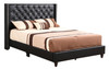 Queen Upholstered Bed - Black