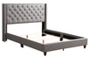 Queen Upholstered Bed - Gray