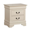 Louis Phillipe - Elegant Traditional Nightstand - Beige