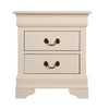 Louis Phillipe - Elegant Traditional Nightstand - Beige
