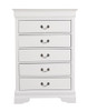 Traditional Style Storage Chest - White