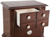 Elegant Traditional Nightstand - Cappuccino