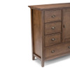 Redmond - Medium Storage Cabinet - Rustic Natural Aged Brown