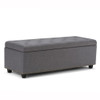 Hamilton - Storage Ottoman - Slate Gray