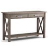 Kitchener - Console Sofa Table - Distressed Gray
