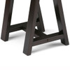 Sawhorse - Console Sofa Table - Dark Chestnut Brown