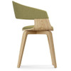 Lowell - Bentwood Dining Chair - Acid Green / Light Brown