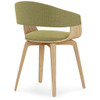 Lowell - Bentwood Dining Chair - Acid Green / Light Brown