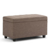 Darcy - Storage Ottoman Bench - Fawn Brown
