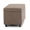 Darcy - Storage Ottoman Bench - Fawn Brown