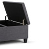 Ellis - Coffee Table Storage Ottoman - Slate Gray