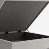 Owen - Square Coffee Table Storage Ottoman - Cloud Gray