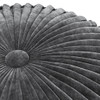 Renee - Round Pouf - Slate Gray
