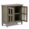 Warm Shaker - Low Storage Cabinet - Distressed Gray