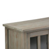 Warm Shaker - Low Storage Cabinet - Distressed Gray