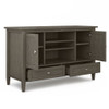 Warm Shaker - TV Media Stand - Farmhouse Gray