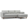 Morrison - Right Sectional Sofa - Mist Gray