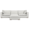 Jasmine - 3 Seater Sofa And Ottoman - Gray