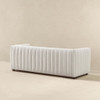 April - Mid-Century Modern Luxury Tight Back Boucle Couch - Ivory / Light Beige / White