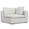 Jasmine - Corner Sectional Sofa And Ottoman - Gray