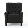 Modern Push Back Recliner - Dark Gray