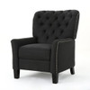 Modern Push Back Recliner - Dark Gray