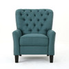 Modern Push Back Recliner - Teal
